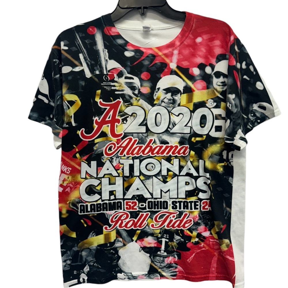 Jerzees Alabama National Champs 2020 T-shirt Medium
